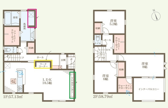 加古川市加古川町友沢　第5期　新築一戸建ての間取り