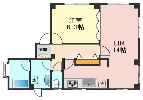 トライアルコートの間取り