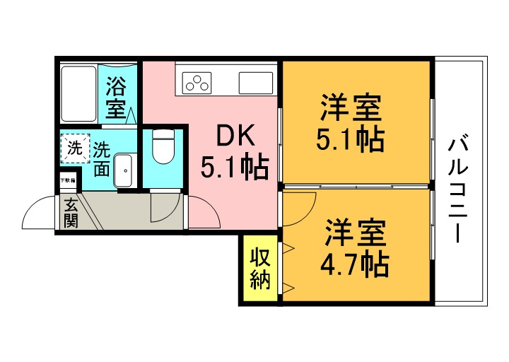 長瀬レーベンハイムの間取り