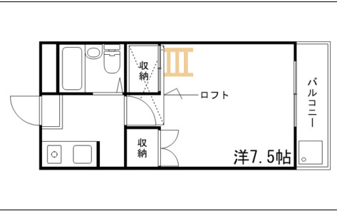 城北ハイツの間取り