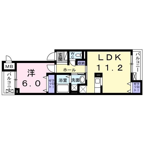 【間取り】 | ハイツウィスタリアA