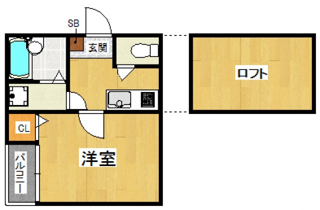 コンフォートベネフィス大橋南２の間取り