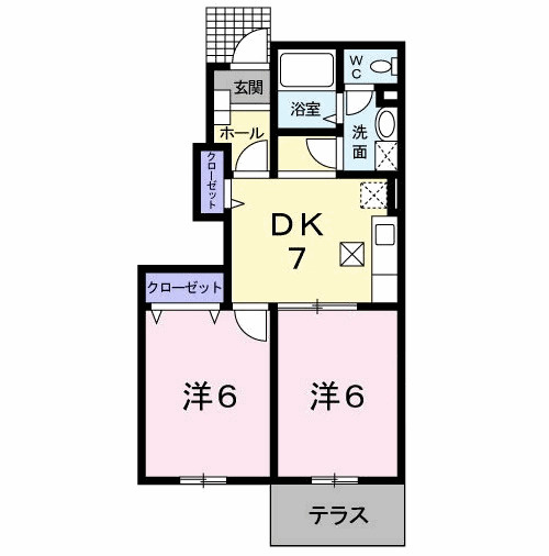 【間取り】 | ソレアード中曽根Ｂ