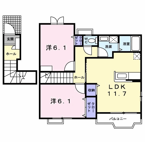 【間取り】 | クレストール葛原
