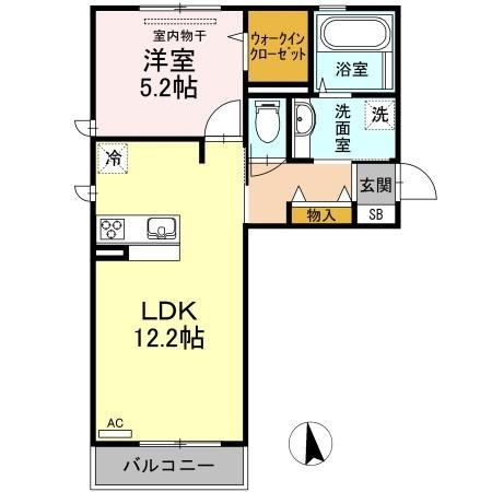 グランド　ソレイユ　A棟の間取り