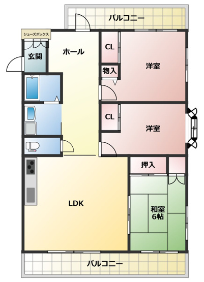 【間取り】 | ホームズ’02 | 3LDKのお部屋です