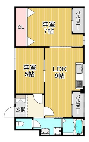 【間取り】 | カツミマンション
