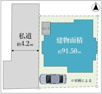 西東京市谷戸町１丁目の中古一戸建の区画図