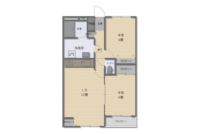 サンヒルズ唐原の間取り