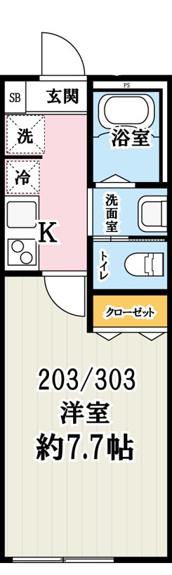 キャメル稲毛2の間取り
