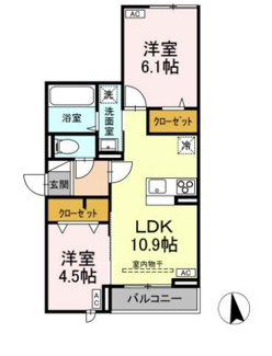 【間取り】 | アセットコート貫井北町B