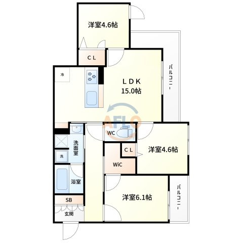 Rising Hills IIの間取り|間取り