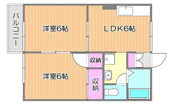 プレジールコスモスD棟の間取り