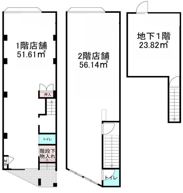北浜東１棟ビルの間取り