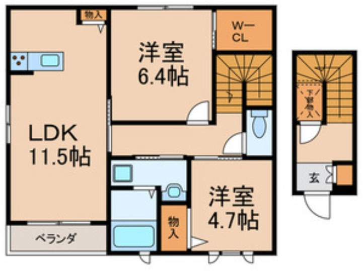 シャーメゾン八千代の間取り
