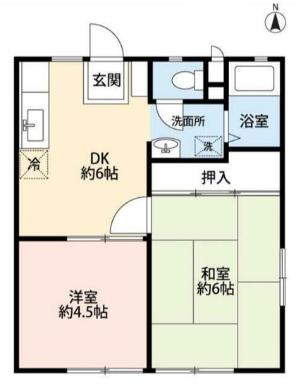 【間取り】 | ゆいまーる戸塚 | 2DKの間取り！
