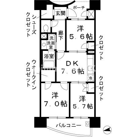 ロイヤルパークスなんばの間取り
