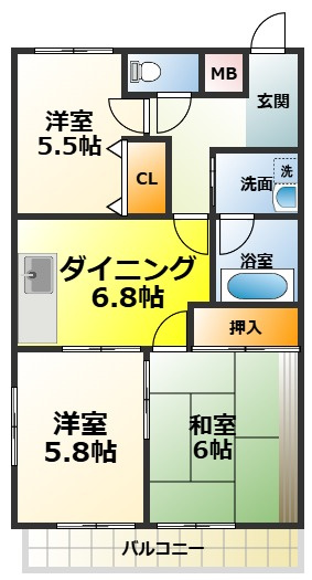 ピソ・キタノの間取り