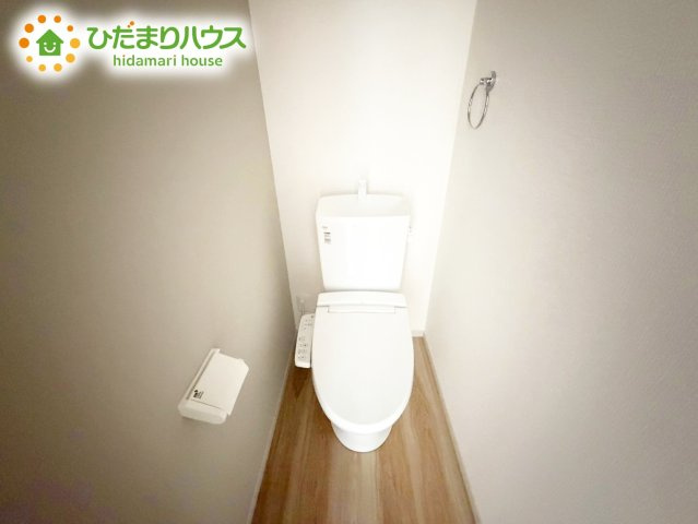 【トイレ】 | 水戸市住吉町4期　新築戸建　4号棟 | 1・2階にトイレあるため、同時に利用でき混雑を避けられますね