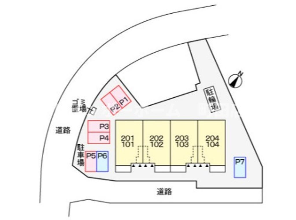 ウィル　ニコル※初期費用分割あと払いサービス利用可能物件の区画図