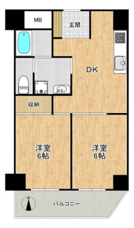 【間取り】 | あびこターミナルハイツ | 南向き日当り良好！ぜひ現地でお確かめください♪