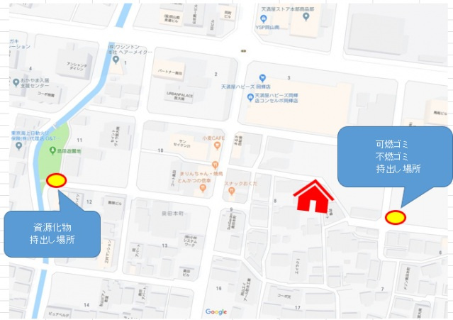 REGALEST 三波(レガリストミナミ)の地図