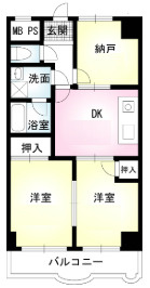 音金六郷マンションの間取り|間取りです。