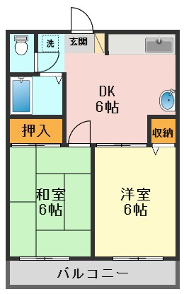 エステート奥戸の間取り