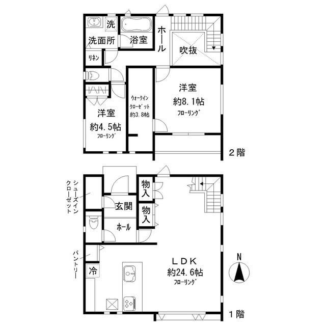 鈴木町一丁目貸家の間取り