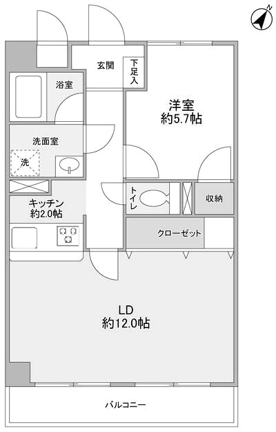 デューヒルズ壱番館の間取り