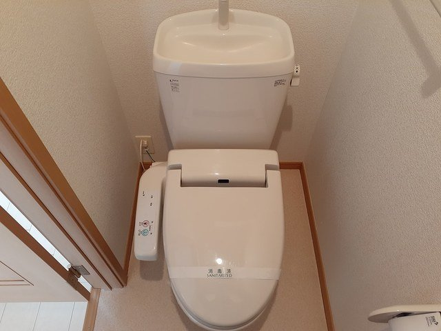 ヴィラ　サン　Ｂのトイレ|落ち着いたトイレです
