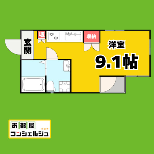 Casa Avenue Tsurumaiの間取り