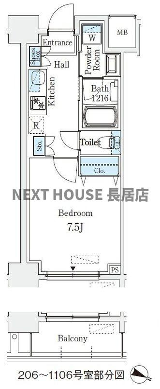 京町堀ビューアパートメントの間取り