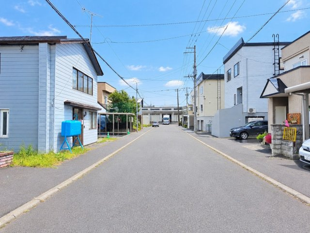 伏古9条2丁目　土地の前面道路含む現地写真|北東側から撮影した前面道路
