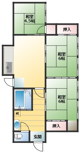 くしま貸家の間取り