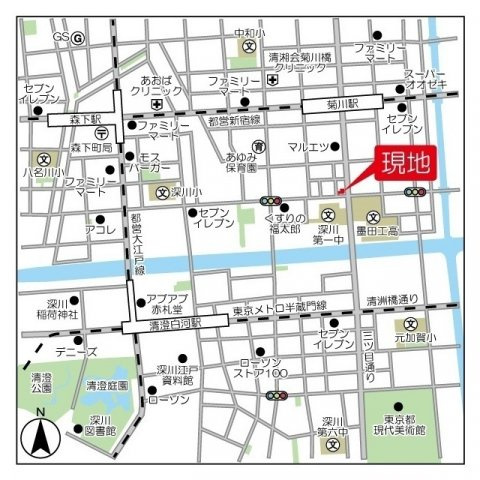 アプリーレ菊川の地図