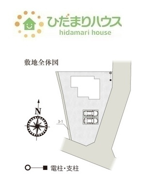 【区画図】 | つくば市上横場第1期　新築戸建　3号棟 | 敷地広々90坪以上！！広ーいお庭で家庭菜園なども実現できちゃいますね(*^^)v