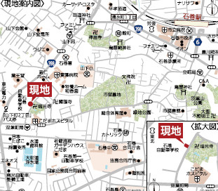 【地図】 | クレイドルガーデン石巻市山下町　第1