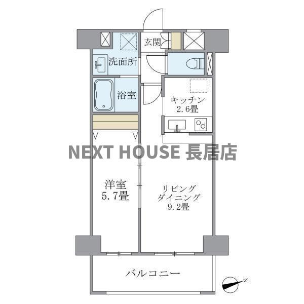 アコーツ千代崎の間取り