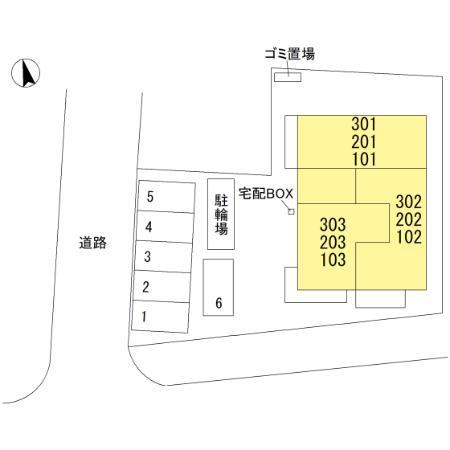 アルチェヴィータの区画図