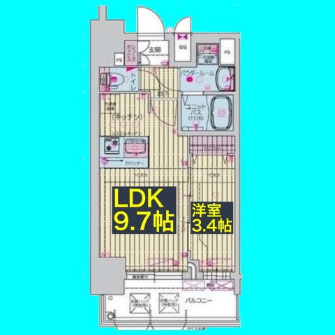 プレサンス桜山駅前アフォードの間取り