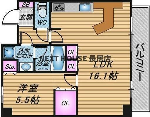 西長堀パークホームズの間取り