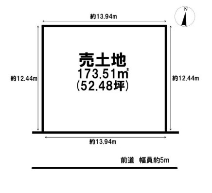 岡山市北区庭瀬の土地図