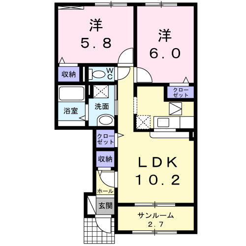 ミントの間取り