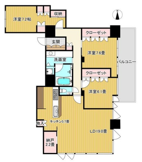 【間取り】 | プライムパークス品川シーサイドザ・タワー