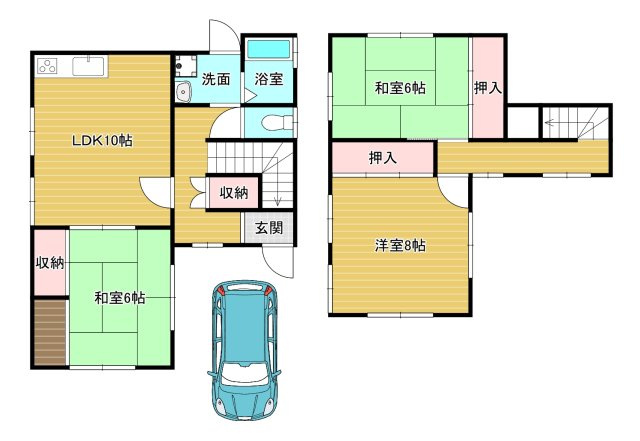 青南台戸建の間取り