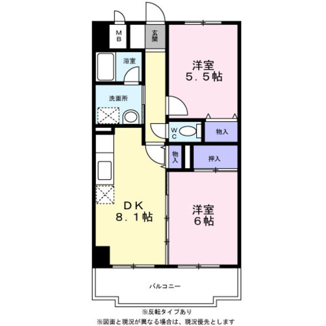 エクセラン東松戸の間取り
