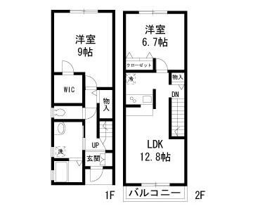 ＣｉｇｏｇｎｅＣ棟（シゴーニュＣ棟）の間取り