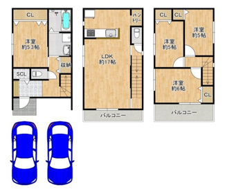 【間取り】 | 式内町　新築一戸建 | 南西向きにつき日当たり良好！ぜひ現地でお確かめください♪
