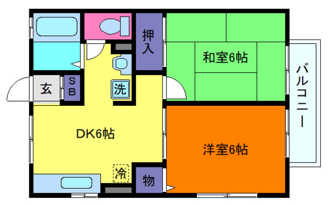 セジュール岡本の間取り